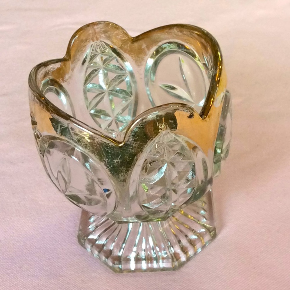 FINAL SALE PRICE Vintage New Martinville Glass Co. Jelly Compote